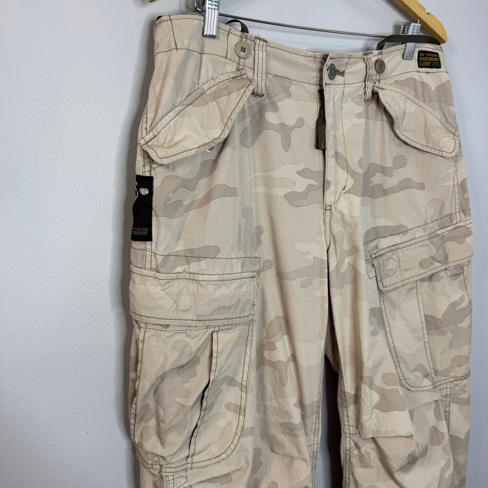 G star Sniper Battle Cargo pant Combat Camo Multi Pockets Military Sz 33 - Picture 7 of 16
